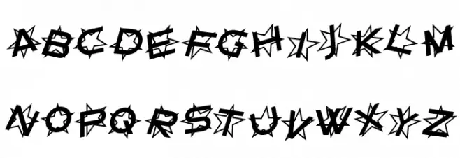 Star Dust Italic Fuentes MINÚSCULAS