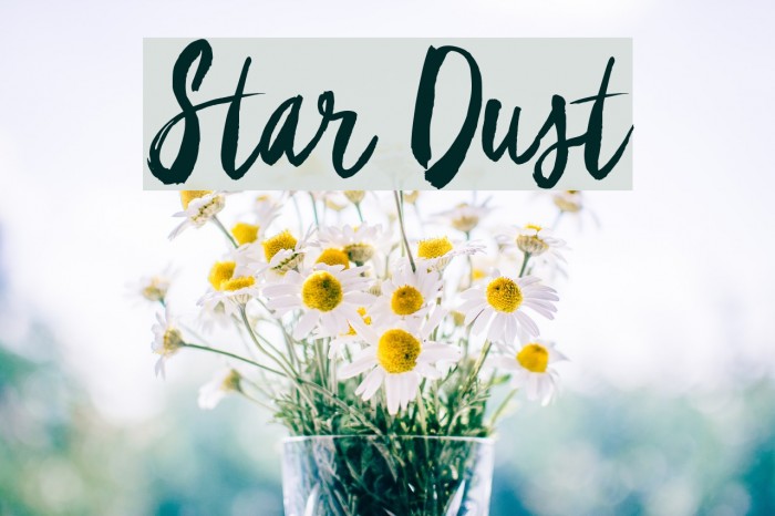 Star Dust Font examples