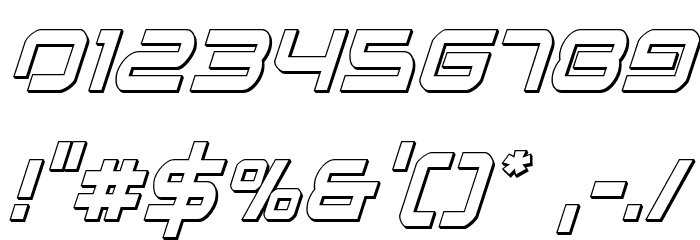 Star Eagle 3D Italic Caratteri ALTRI CARATTERI