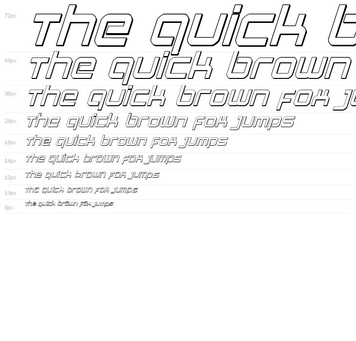 Star Eagle 3D Italic Waterfall