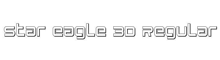 Star Eagle 3D Regular  Fuentes Gratis Descargar
