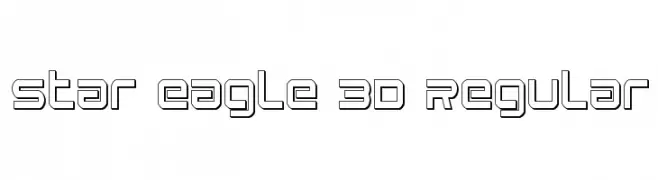 Star Eagle 3D Regular  フリーフォントのダウンロード
