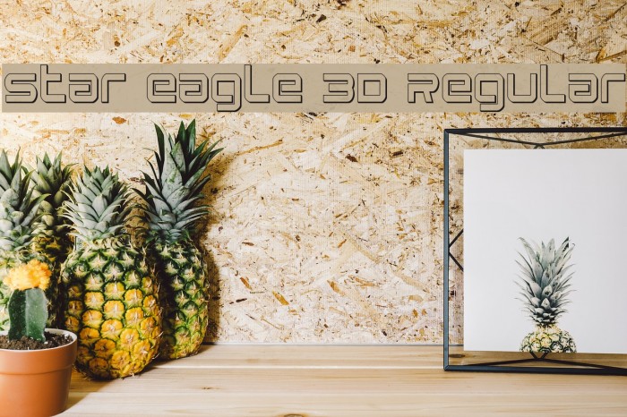 Star Eagle 3D Regular Font examples