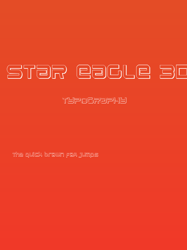 Star Eagle 3D Regular Poster