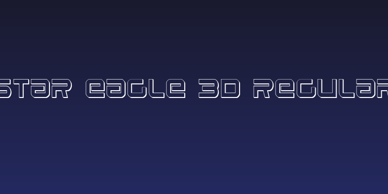 Star Eagle 3D Regular Social Header