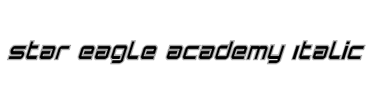 Star Eagle Academy Italic Font