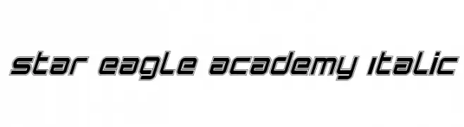 Star Eagle Academy Italic  フリーフォントのダウンロード