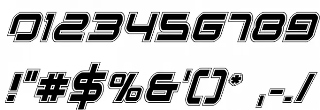 Star Eagle Academy Italic Font OTHER CHARS