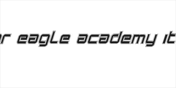 Star Eagle Academy Italic Logo