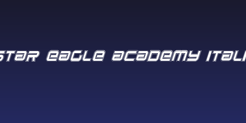 Star Eagle Academy Italic Social Header