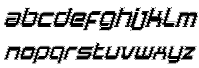 Star Eagle Academy Italic Font LOWERCASE