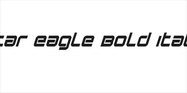 Star Eagle Bold Italic Logo