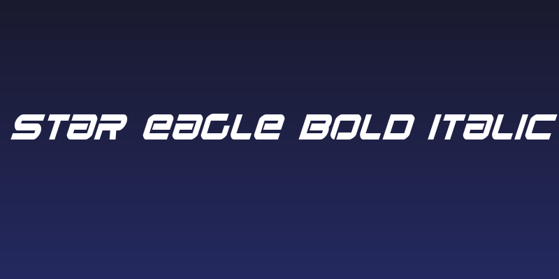 Star Eagle Bold Italic Social Header