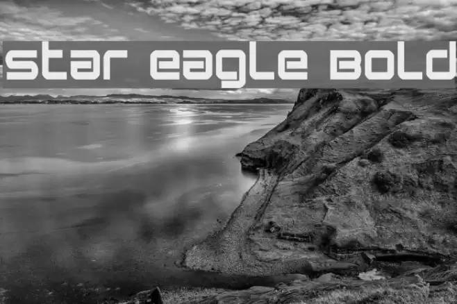 Star Eagle Bold Font examples