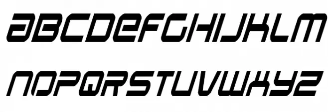 Star Eagle Condensed Italic Schriftart Groß