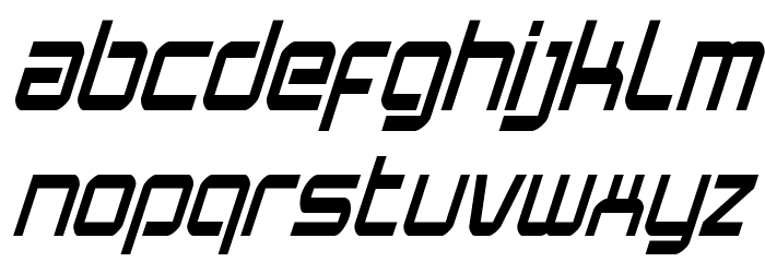 Star Eagle Condensed Italic Font LOWERCASE