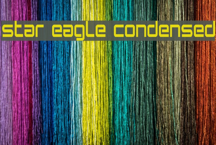 Star Eagle Condensed Font examples