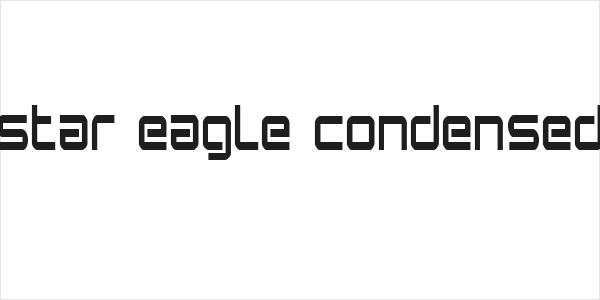 Star Eagle Condensed Logo