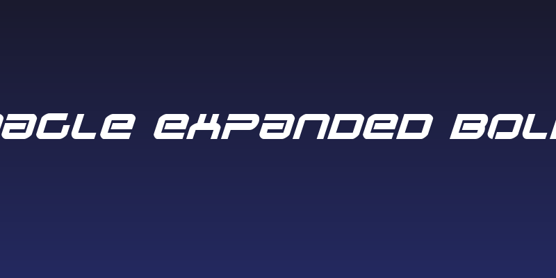 Star Eagle Expanded Bold Italic Social Header