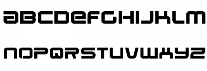 Star Eagle Expanded Bold Schriftart Groß