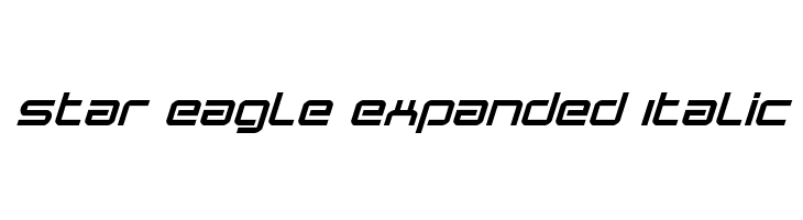 Star Eagle Expanded Italic  Free Fonts Download