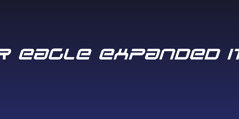 Star Eagle Expanded Italic Social Header