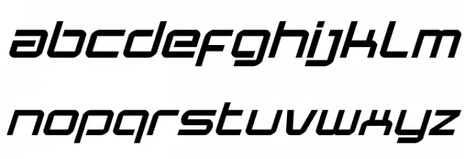 Star Eagle Expanded Italic 字体 小写
