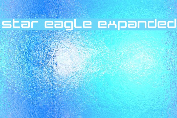 Star Eagle Expanded Font examples