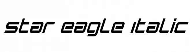 Star Eagle Italic  नि: शुल्क फ़ॉन्ट्स डाउनलोड