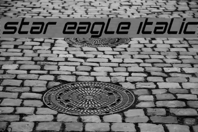 Star Eagle Italic Font examples