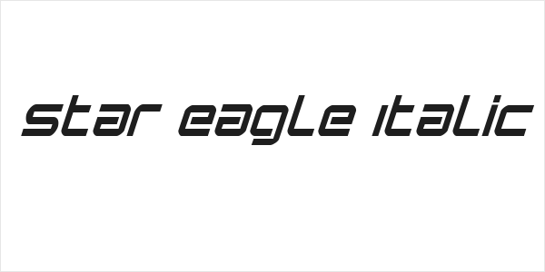 Star Eagle Italic Logo