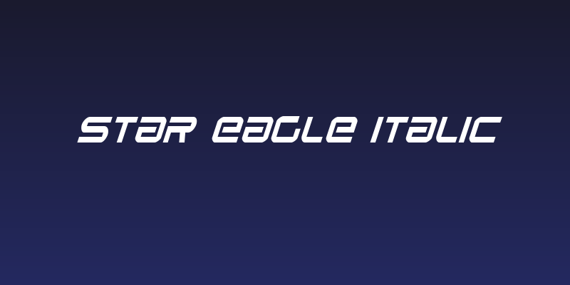 Star Eagle Italic Social Header