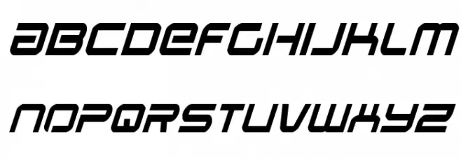 Star Eagle Laser Italic Schriftart Groß