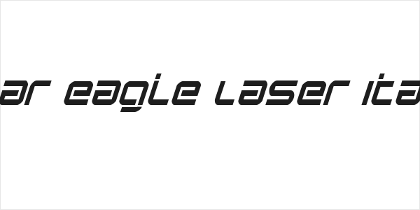 Star Eagle Laser Italic Logo