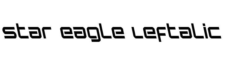 Star Eagle Leftalic  font caratteri gratis
