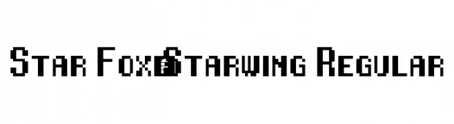 Star Fox/Starwing Regular  font caratteri gratis