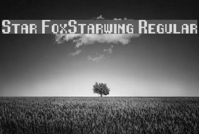 Star Fox/Starwing Regular Шрифта examples