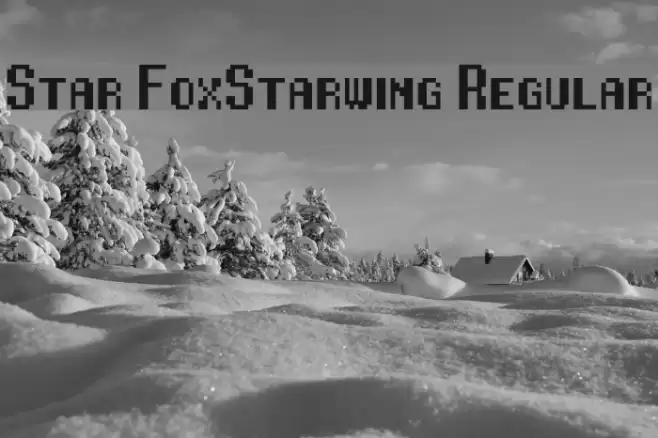 Star Fox/Starwing Regular Шрифта examples