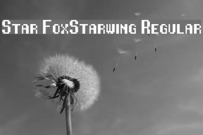 Star Fox/Starwing Regular Шрифта examples