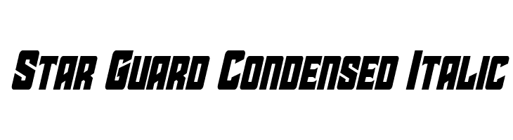 Star Guard Condensed Italic  les polices de caractères gratuit tlcharger