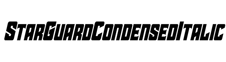 Star Guard Condensed Italic  لخطوط تنزيل
