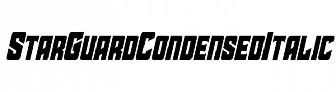 Star Guard Condensed Italic  Descarca Fonturi Gratis