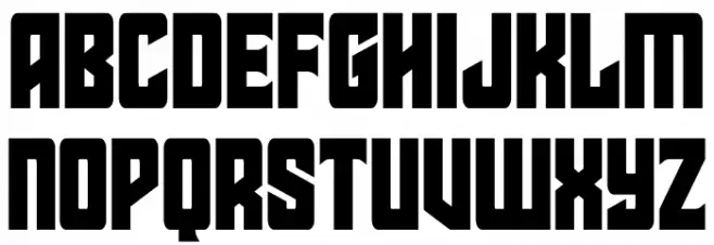Star Guard Condensed Шрифта ВЕРХНИЙ
