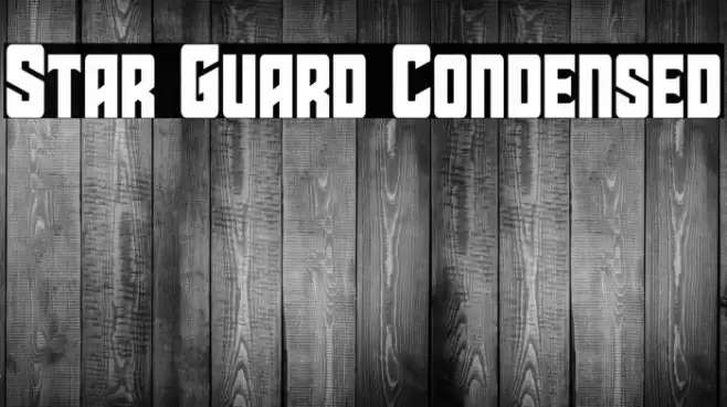 Star Guard Condensed Font examples