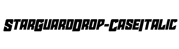 Star Guard Drop-Case Italic  Fuentes Gratis Descargar