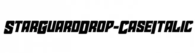 Star Guard Drop-Case Italic  Descarca Fonturi Gratis