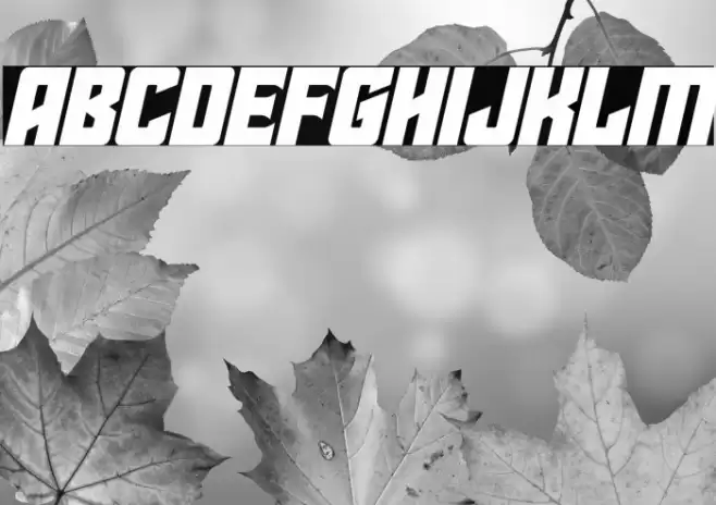 Star Guard Drop-Case Italic Font examples