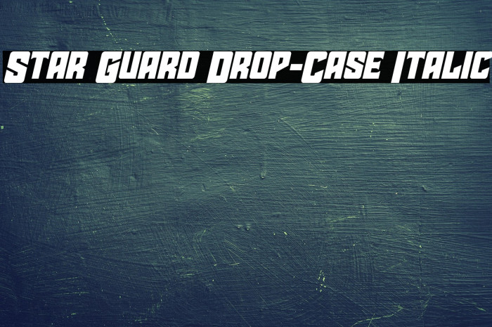 Star Guard Drop-Case Italic Example 2