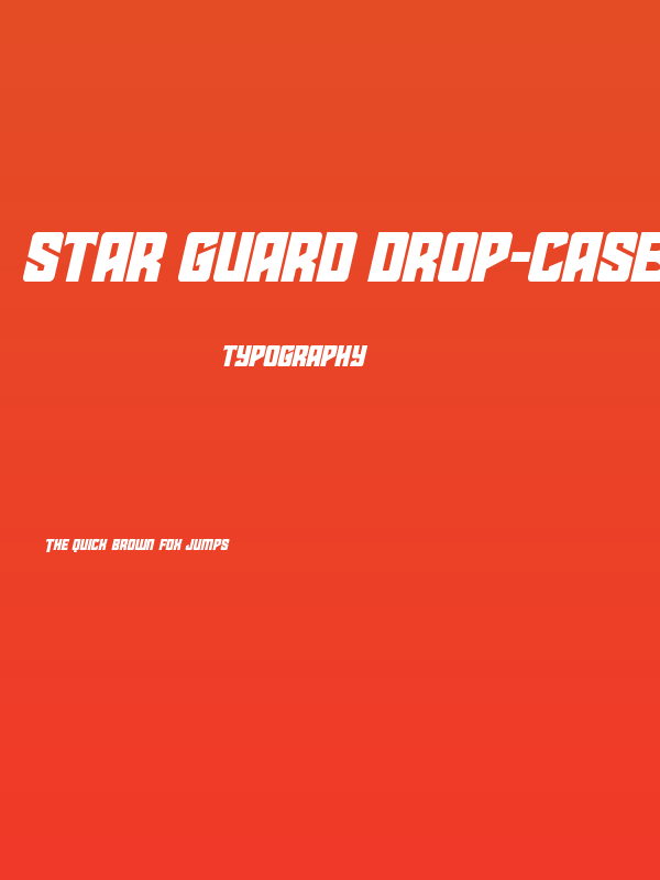 Star Guard Drop-Case Italic Poster