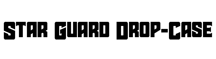 Star Guard Drop-Case  Free Fonts Download
